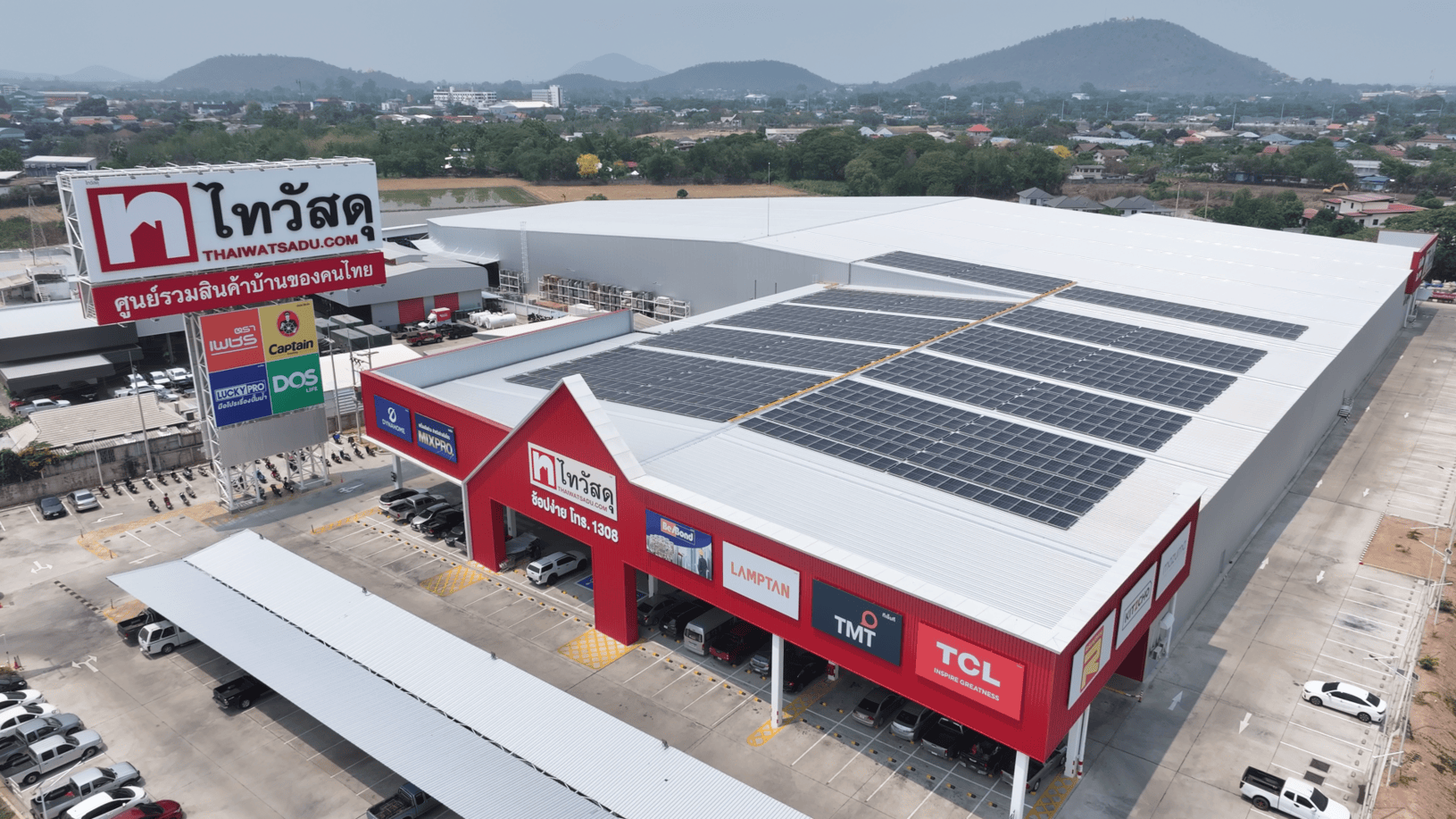 ไทวัสดุ เดินหน้าสู่ “กรีนฮาร์ดไลน์” ขยายติดตั้ง Solar Rooftop ทุกสาขา